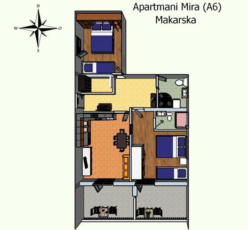 Apartments Mira Макарська Номер фото