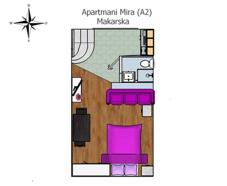 Apartments Mira Макарська Номер фото